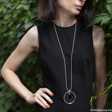 Колье Fiore Luna, BLACK QUARTZ